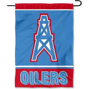 WinCraft Tennessee Titans Houston Oilers Throwback Double Sided Garden Banner Flag