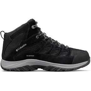 Columbia Women's Crestwood Mid Waterproof Hiking Boot, Black Grey, 11