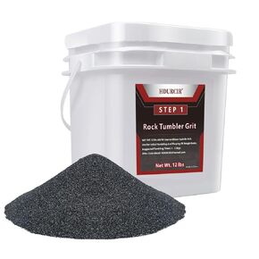12 lbs Rock Tumbler Grit for Step 1 Tumbling Stones, Tumbler Media Grit,Rock Polishing Grit Media, Works with Any Rock Tumbler, Rock Polisher, Stone Polisher (STEP1-12LB)