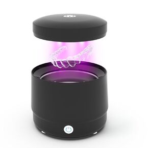 Ultrasonic Jewelry Cleaner, Portable Retainer Cleaner Machine, Rechargeable Cleaner Can Be Used 30-40 Times Without Power, 45KHz Frequency with UV Cleaner for All Dental Appliance (White)