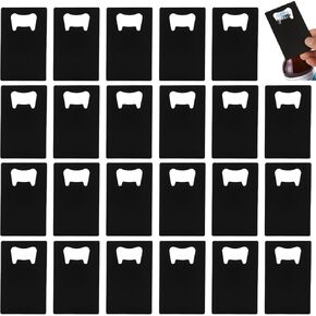 CYEAH 60 Pieces Credit Card Bottle Opener, Metal Poker Groomsmen Wallet Size Bottle Opener, Beer Wine Stainless Steel Bottle Opener for Wallet Pocket Party Wedding Favor