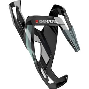 Elite Custom Race Plus Bottle Cage, Black/Green,18L x 7.9W x 8.5H centimetres