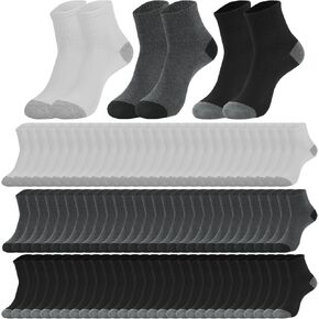 150 Pairs Mens Quarter Socks Bulk Pack Athletic Sports Socks Colormatching Casual Quarter Ankle Socks for Men Women Unisex