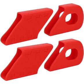 VGEBY1 4PCS Bike Crank Protection Bicycle Sleeve Arm Boots Protector Dust Proof Cover for Mountain Bike(red)