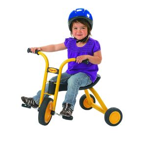 Angeles MyRider Mini 11" Toddler Tricycle, Adjustable Kids Tricycle with Rubber Wheels, Yellow/Black