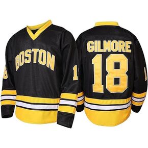 Youth18 Happy Gilmore Sanders Stitched Movie Hockey Jersey Black Small - X-Large