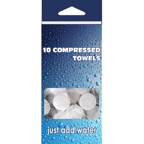 Compressed Towels - 10 Pack - Includes Expandable Wipes, Compressed Towels - 5 Units