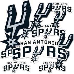 Desert Cactus San Antonio Spurs Stickers NBA Officially Licensed Vinyl Decal Laptop Water Bottle Car Scrapbook 11.42x8.94 Sheet (Type 1-1)