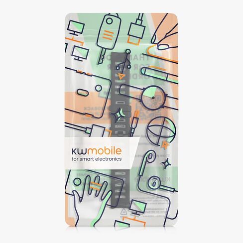 kwmobile Strap Compatible with Garmin Instinct 2 Solar/Instinct 2 Strap - Replacement Silicone Watch Band - Black/Grey in Saudi Arabia
