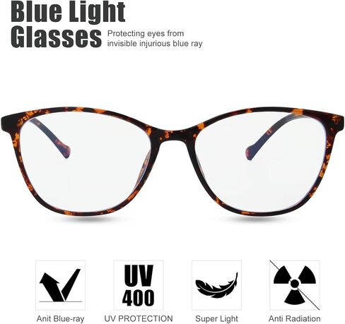 Kids Blue Light Blocking Glasses Silicone Flexible TR-90 Frame, Computer Gaming TV Phone Glasses for Boys Girls Age 3-14 in Kuwait