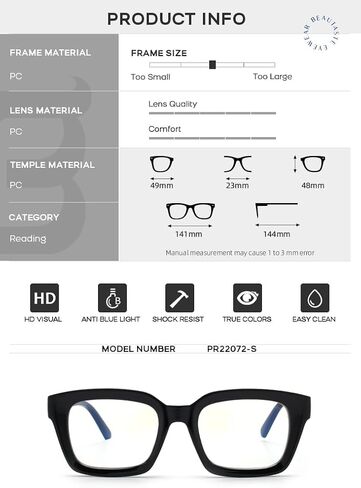 Akaia Blue Light Blocking Reading Glasses, Anti Eyestrain, Computer Glasses, Gaming Glasses, TV Glasses for Women Men in Saudi Arabia