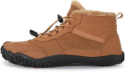 Winter Barefoot Shoes Mens Wide Toe Box Trail Runner Womens Minimalist Zero Drop Sole Walking Shoes Casual Hiking Cotton Boots Sneakers in Kuwait