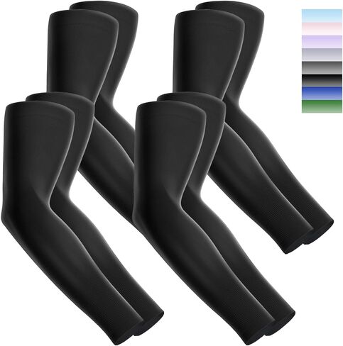 Fivali Arm Sleeves for Men Women: 6 Pairs Cooling Arm Compression Sleeve Youth Sports in Saudi Arabia