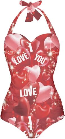UNICEU Womens Plus Size One Piece Halter Bikini Set Summer Beachwear High Cut Bikini Bathing Suits in Saudi Arabia