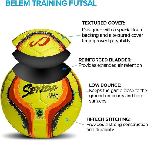 SENDA Belem Training Futsal Ball, Fair Trade Certified in Saudi Arabia