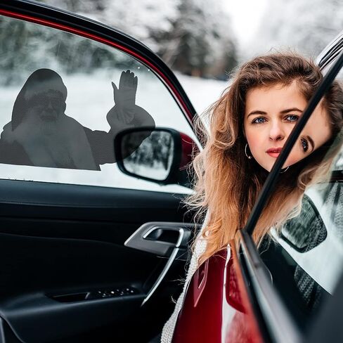 4 قطع عيد الميلاد سيارة النافذة الخلفية ملصقات سانتا كلوز سيارة الشارات مضحك ملصقات السيارات ملصقات نافذة السيارات جدار الشارات عيد الميلاد ملصقات الديكور للمركبات ديكور المنزل الطرف 11.8 × 11.8 بوصة in Saudi Arabia