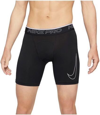 Nike Pro Dri-FIT Men's Shorts (as1, Alpha, m, Regular, Regular, White/Black) in Saudi Arabia