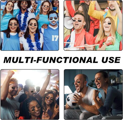 80 زوجًا من ملصقات العين السوداء الرياضية للأطفال، شرائط عين قابلة للكتابة يدويًا تجعل شخصية المراهقين، شريط وجه مقاوم للماء وجيد التهوية لمحبي البيسبول وكرة القدم لاكروس وحفلة بطابع يوم اللعبة in Kuwait