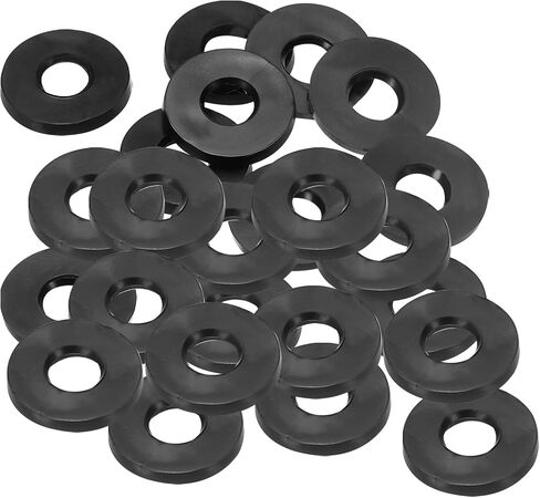 PATIKIL M31 Rubber Flat Washer, 24 Pack 31mm ID 45mm OD 3.5mm Thick Sealing Spacer Gasket Ring for Faucet Pipe Water Hose Fastener Bolt, Black in Saudi Arabia