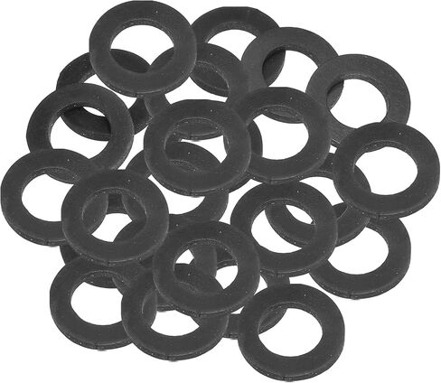 PATIKIL M31 Rubber Flat Washer, 24 Pack 31mm ID 45mm OD 3.5mm Thick Sealing Spacer Gasket Ring for Faucet Pipe Water Hose Fastener Bolt, Black in Saudi Arabia