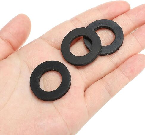 PATIKIL M31 Rubber Flat Washer, 24 Pack 31mm ID 45mm OD 3.5mm Thick Sealing Spacer Gasket Ring for Faucet Pipe Water Hose Fastener Bolt, Black in Saudi Arabia