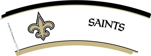 كوب Tervis مصنوع في الولايات المتحدة الأمريكية بجدار مزدوج NFL New Orleans Saints معزول يحافظ على المشروبات باردة وساخنة، 16oz، تقليد in Saudi Arabia