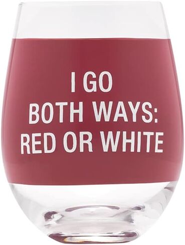 About Face Designs Stemless Wine Glass نظارات النبيذ المضحكة للنساء، 16 أونصة، Shut Up Liver in Saudi Arabia