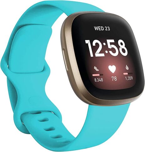 متوافق مع أحزمة Fitbit Versa 3/Fitbit Sense، سوار معصم بديل من السيليكون الناعم للياقة البدنية لساعة Fitbit Versa 3/Fitbit Sense الذكية in Saudi Arabia