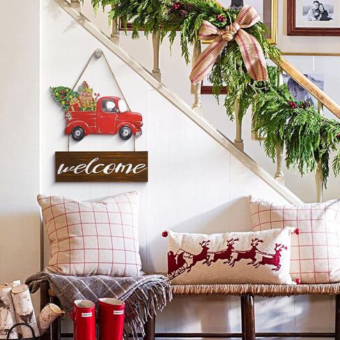 ديكالميل ترحيب الخريف لوحة فنية جدارية خشبية لعيد الشكر من خشب اليقطين للتعليق على الحائط لافتة باب حصاد الخريف ديكور العطلات الموسمية in Kuwait