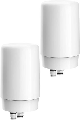 خرطوشة فلتر صنابير Filterlogic، بديلة لفلتر صنبور Brita®، نظام تنقية مياه الصنبور Brita® 36311، Brita® FR-200، FF-100، فلتر بديل، كروم (عبوة من قطعتين) in Kuwait