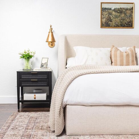 Laurel&Vine Quality Ribbed Glass Vase Set with 20 Realistic Pink Artificial Tulips Flowers. Modern Fluted Clear Vase with Faux Tulips. Entryway Living Room, Dining Table, Shelf, Office Decor Wedding in Kuwait