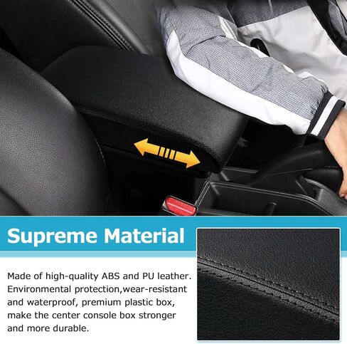 Custom Fit for Car Armrest Box 2012–2020 Toyota 86/Gt86/Subaru BRZ/Scion FR-S Accessories Storage Center Console Double Layer Armrest Organizer Box (All Black) in Saudi Arabia