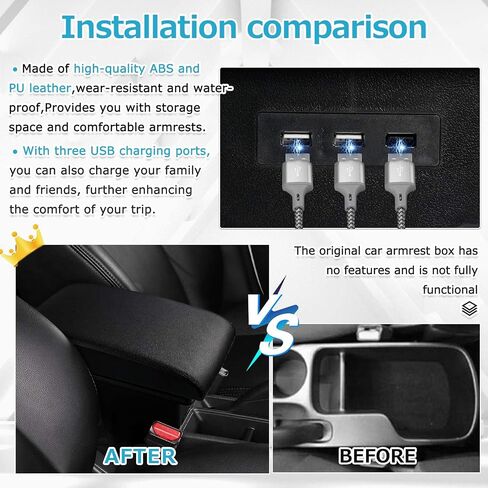 Custom Fit for Car Armrest Box 2012–2020 Toyota 86/Gt86/Subaru BRZ/Scion FR-S Accessories Storage Center Console Double Layer Armrest Organizer Box (All Black) in Saudi Arabia