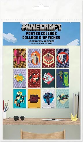 Trends International Minecraft 12-Pack Poster Collage Poster Collage 12 Pack in Saudi Arabia