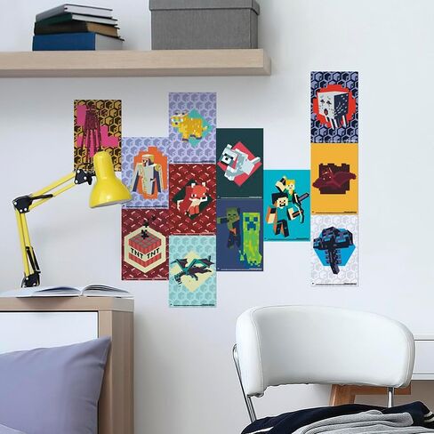 Trends International Minecraft 12-Pack Poster Collage Poster Collage 12 Pack in Saudi Arabia