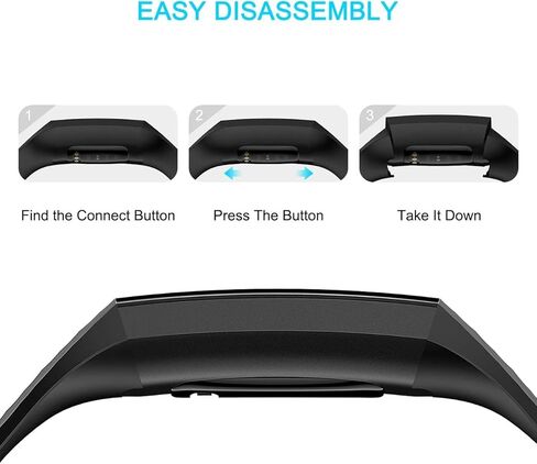 4 قطع من أساور Fitbit Charge 4/ Fitbit Charge 3/ Charge3 SE، أساور معصم بديلة ناعمة مقاومة للماء للنساء والرجال، مقاس صغير وكبير in Kuwait