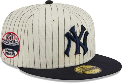 New Era NY New York Yankees 59FIFTY Cooperstown 50th Anniversary Retro Jersey Side Patch Fitted Cap, Hat in Saudi Arabia