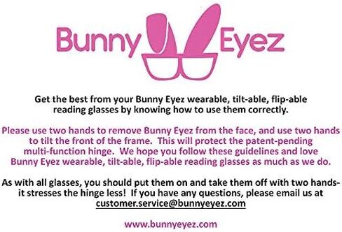 نظارات قراءة BUNNY EYEZ Readers GRACIE بإطار قابل للإمالة والقلب، تصميم أنيق وعصري in Kuwait