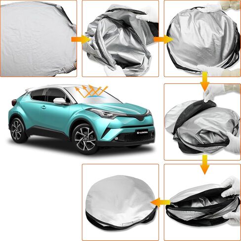 D-Lumina Front Windshield Sun Shade for 2020-2023 Kia Telluride, Foldable Front Window Sunshade Sun Visor for UV Rays & Sun Heat Protection Interior Accessories in Saudi Arabia