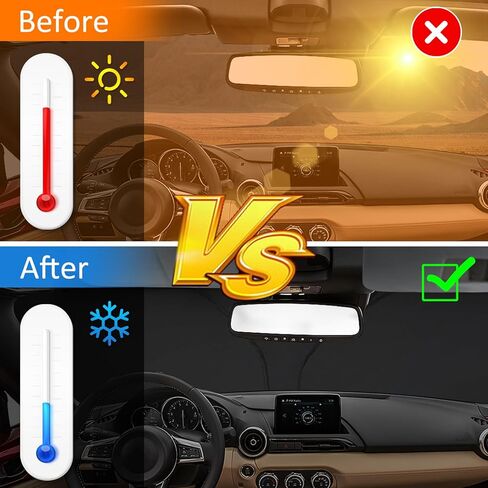 D-Lumina Front Windshield Sun Shade for 2020-2023 Kia Telluride, Foldable Front Window Sunshade Sun Visor for UV Rays & Sun Heat Protection Interior Accessories in Kuwait