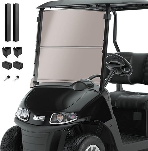 for 2008-UP EZGO RXV Tinted Golf Cart Windshield, Front Folding Style EZ GO Golf Cart Part in Saudi Arabia