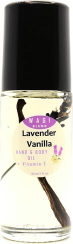 Wagi Lavender Vanilla Hand and Body Oil Roll-On 30ml Essential Oil Blends Aromatherapy in Saudi Arabia