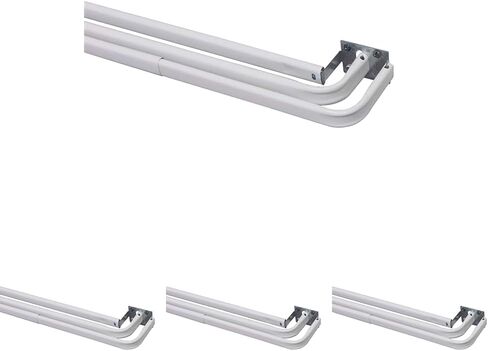 Kenney Triple Curtain Rod, 48 to 86-Inch, White in Saudi Arabia
