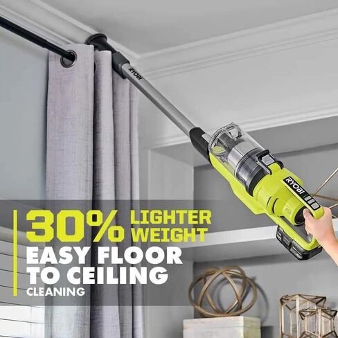 RYOBI Pacroban ONE+ 18V Cordless Stick Vacuum Cleaner Kit with 4.0 Ah Battery and Charger in Saudi Arabia