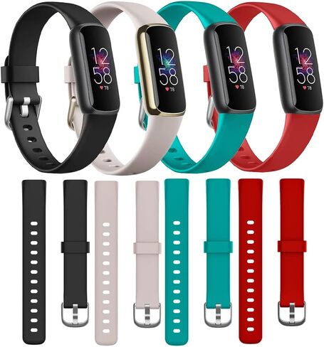 متوافق مع أساور Fitbit Luxe Bands، سوار معصم بديل من السيليكون الناعم متوافق مع Fitbit Luxe Band، حزام ساعة رياضي مرن مقاوم للماء للنساء والرجال الصغار in Saudi Arabia