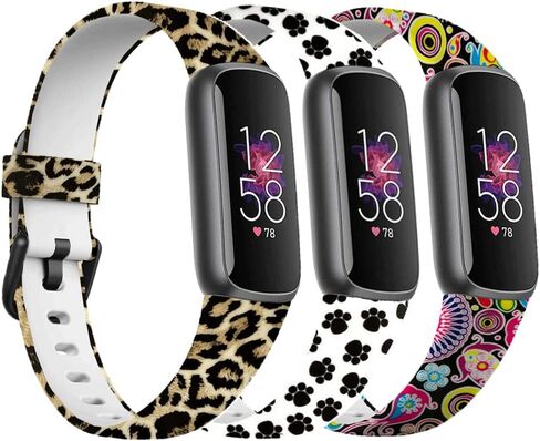 متوافق مع أساور Fitbit Luxe Bands، سوار معصم بديل من السيليكون الناعم متوافق مع Fitbit Luxe Band، حزام ساعة رياضي مرن مقاوم للماء للنساء والرجال الصغار in Saudi Arabia