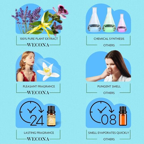 Fall Essential Oils Set - Pure Plant Extracts, Oil Diffuser Essential Oils, Essential Oils for Diffusers for Home, includes Citrus Burst, Freshness, Cozy Reunion, Fiesta, Leaf Aroma, Aromatic in Saudi Arabia