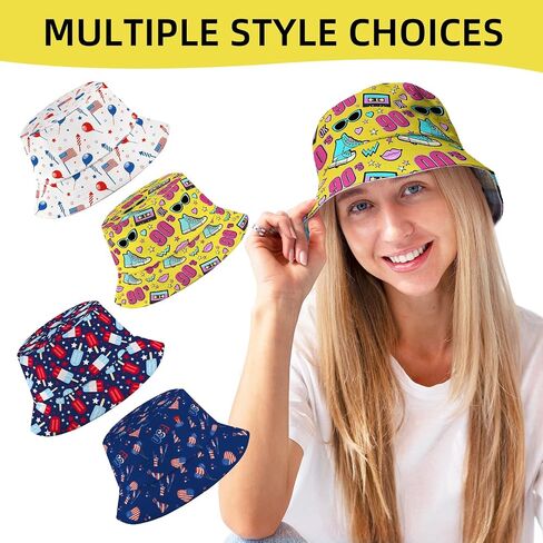 Bucket Hat Unisex Print Cute Fashion Fisherman Hats Outdoor Summer Beach Sun Hats for Men Women in Saudi Arabia