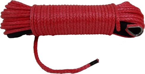 1/4 inch Synthetic Winch Rope Cable Winch Rope for ATV Electronic Winch BS: 6500lb (1/4'', Green) in Saudi Arabia