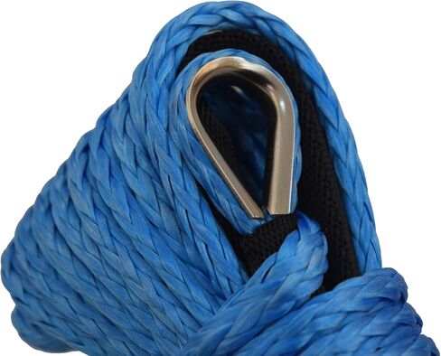 1/4 inch Synthetic Winch Rope Cable Winch Rope for ATV Electronic Winch BS: 6500lb (1/4'', Green) in Saudi Arabia